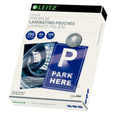 Lamináló fólia LEITZ A/4 250 mikron 100ív/csomag fényes lamináló fólia