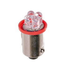 Lampa 24V BA9S 4 LED, piros színű (0198333) (LA0198333) autóalkatrész