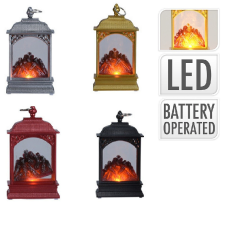  Lámpás kővel LED-es elemes M13,5cm dekorációs kellék
