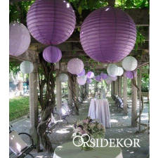  Lampion gömb, lila dekorációs kellék