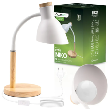  Lampka Biurkowa Szkolna Kreślarska Stołowa Dekoracyjna E27 NIKO Biała Lumiled világítás