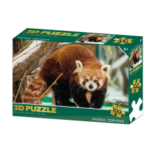 Lamps Puzzle 3D Vörös panda 100 db puzzle, kirakós