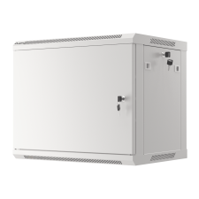 Lanberg 19" Fali rack szekrény 9U 600x450mm - Szürke (WF01-6409-00S) asztali számítógép kellék