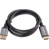 Lanberg CA-DPHD-20CU DisplayPort 1.2 - HDMI 2.0 4K 60Hz kábel 1m - Ezüst (CA-DPHD-20CU-0010-BK)