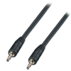 Lanberg CA-MJMJ-10CC-0020-BK 3.5mm Jack (apa - apa) kábel 2m - Fekete (CA-MJMJ-10CC-0020-BK)
