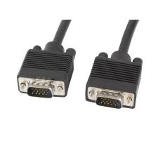 Lanberg cable VGA M/M shielded with ferrite 3m black kábel és adapter