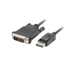 Lanberg DisplayPort --> DVI-D kábel 3m (CA-DPDV-10CU-0030-BK) (CA-DPDV-10CU-0030-BK)