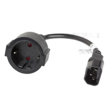 Lanberg extension power cable IEC 320 C14->SCHUKO(F) kábel és adapter