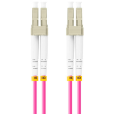 Lanberg Fiber Optic LC/UPC Összekötő Rózsaszín 2m FO-LULU-MD41-0020-VT kábel és adapter