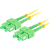 Lanberg FO-SASA-SD11-0050-YE duplex optikai patch kábel 4xSC/APC csatlakozóval, duplex 9/125 LSZH, 5m (FO-SASA-SD11-0050-YE)
