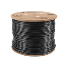 Lanberg FTP CAT6 Hálózati kábel 305m - Fekete kábel és adapter