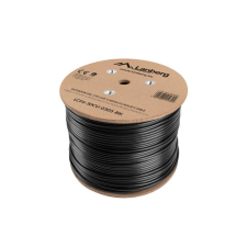 Lanberg FTP CAT6 Kültéri kábel 305m Fekete (LCF6-30CU-0305-BK) kábel és adapter