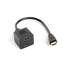 Lanberg HDMI - 2xHDMI elosztó 0.2m Fekete kábel és adapter