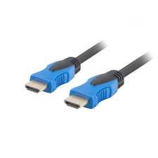 Lanberg hdmi m/m v2.0 4k cu fekete kábel, 1.8m kábel és adapter