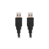 Lanberg Lanberg USB-A 3.0 kábel M/M 1,8M fekete