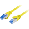 Lanberg Patchcord Lanberg S/FTP kat.6A 0,25m LSZH CCA fluke passed sárga (PCF6A-10CC-0025-Y)