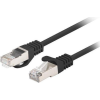 Lanberg PCF6-20CC F/UTP Cat6 RJ45 Patch kábel 0.5m - Fekete 10-es csomag (PCF6-20CC-0050-BK)