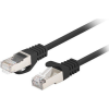 Lanberg PCF6-20CC F/UTP Cat6 RJ45 Patch kábel 1.5m - Fekete 10-es csomag (PCF6-20CC-0150-BK)