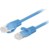 Lanberg PCU6-20CC F/UTP Cat6 RJ45 Patch kábel 0.25m - Kék 10-es csomag (PCU6-20CC-0025-B)