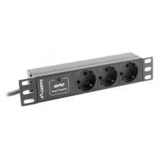 Lanberg PDU-03F-0200-IEC-BK 3 aljzat elosztó 2m fekete hosszabbító, elosztó