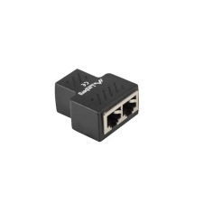Lanberg RJ45 INLINE CSATLAKOZÓ RJ45->2XRJ45 ÁRNYÉKOLVA kábel és adapter