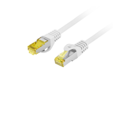 Lanberg S/FTP CAT6a Patch kábel 0.25m Szürke (PCF6A-10CU-0025-S) kábel és adapter