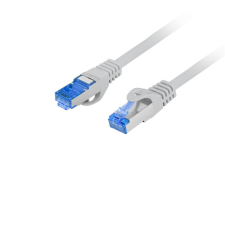 Lanberg S/FTP CAT6a Patch kábel 3m Szürke kábel és adapter