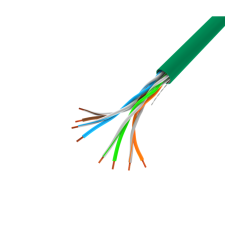 Lanberg U/UTP CAT6 Installációs kábel 305m - Zöld kábel és adapter