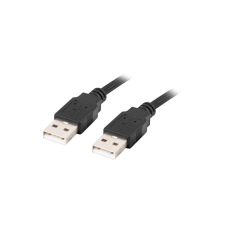 Lanberg USB 2.0 A - USB A kábel 0.5m - Fekete kábel és adapter