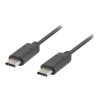 Lanberg USB 3.1 Gen 1 Type C - Type C kábel 0.5m (CA-CMCM-31CU-0005-BK)