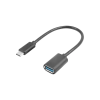Lanberg USB-C apa - USB-A anya Adapter 15cm