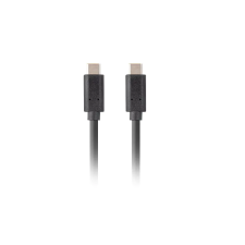 Lanberg USB-C apa - USB-C apa 3.2 Adat és töltő kábel - Fekete (1.8m) kábel és adapter