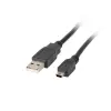 Lanberg USB mini (M) to USB-A (M) 2.0 cable 1,8m Black CA-USBK-11CC-0018-BK