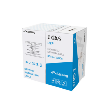 Lanberg UTP CAT5e Patch kábel 305m - Zöld (LCU6-10CC-0305-G) kábel és adapter
