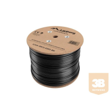 Lanberg UTP solid gel. cable, CU, cat. 6, 305m, Black kábel és adapter