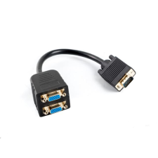 Lanberg VGA --> 2xVGA elosztó kábel (AD-0020-BK) (AD-0020-BK) kábel és adapter