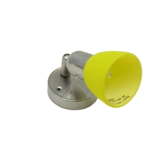 Landlite CLE-210A fali spot lámpa,1x60W, sárga búrával, matt kivitel világítás