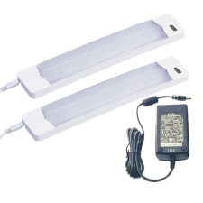 Landlite Energiatakarékos, 2 x 6W, melegfehér, 295mm, szekrény lámpa tápegységgel (UCC-106-2) bútor