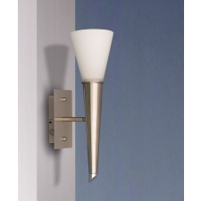 Landlite ONELLA modern fali lámpa 1xE14 max 40W 230V (matt króm / fehér üveg) világítás