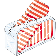 Landmann KERTIPÁRNA TÁROLÓ 130X60X35CM kerti bútor