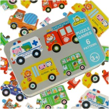 Lantoska 30 db-os járműves puzzle dobozban puzzle, kirakós