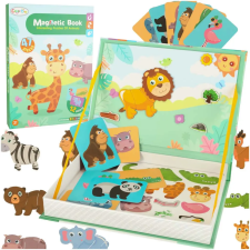 Lantoska 47 db-os montessori mágneses kirakó - szafari puzzle, kirakós