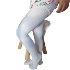  LÁNY csillogós harisnyanadrág 10-12 év, Fehér gyerek harisnya