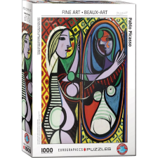 Lány Tükör Előtt Puzzle - 1000 Darab puzzle, kirakós