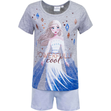 Lányok rövid pizsama, Frozen erősen menő, szürke 8 éves gyerek hálóing, pizsama