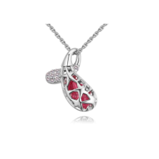 Lapidum - rózsaszín- Swarovski kristályos nyaklánc nyaklánc