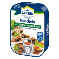 Larsen kagyló fűszeres pácban 110 g konzerv