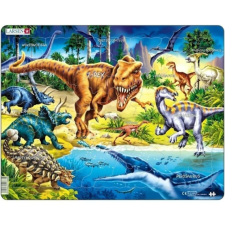 Larsen Maxi Puzzle 57 db-os NB3 - Dinoszauruszok a Kréta korban puzzle, kirakós