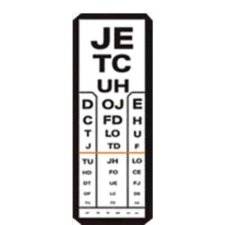  Látásvizsgáló papírmasé felnőtt betűs-villás gyógyászati segédeszköz