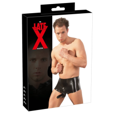 LATE X LATEX - boxer péniszköpennyel (fekete) boxer, férfi alsó
